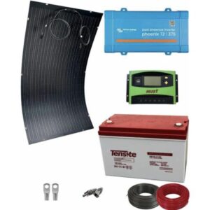KIT 1: panel flexible 400W + batería AGM 100A